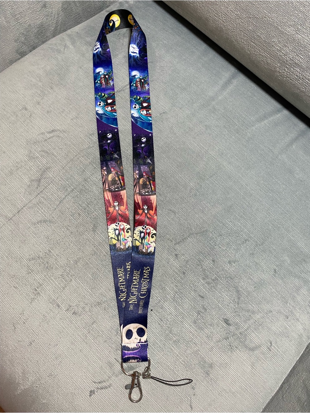 The Nightmare Before Christmas Jack Skellington Lanyard - Blue/Purple NWOT